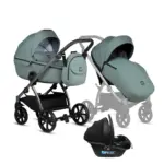 Bērnu rati 3in1 Uno 5 Plus essential 143 menta kulba sporta daļa un autokrēsls