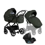 Bērnu rati 3in1 Uno 5 Plus essential 144 pistacchio kulba sporta daļa un autokrēsls