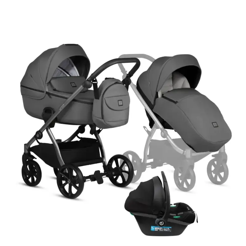 Bērnu rati 3in1 Uno 5 Plus essential 145 canella kulba sporta daļa un autokrēsls