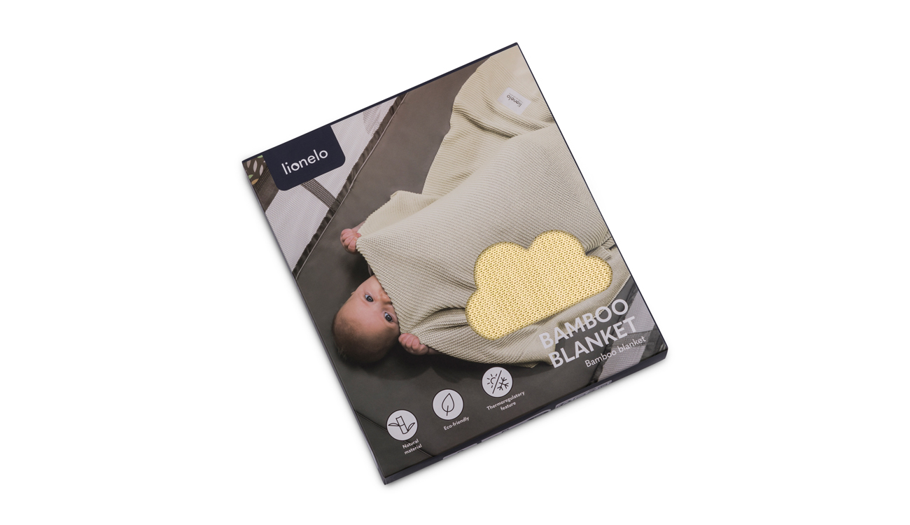 Bamboo plediņš 75x100 cm, Lionelo yellow