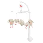 Muzikālais karuselis gultiņai Fehn Land pink kopskats