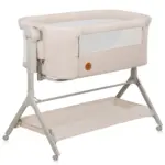 zīdaiņu gultiņa lionelo leonie plus beige sand kopskats