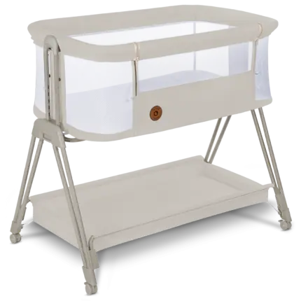 Zīdaiņu gultiņa Lionelo Luna Beige sand kopskats