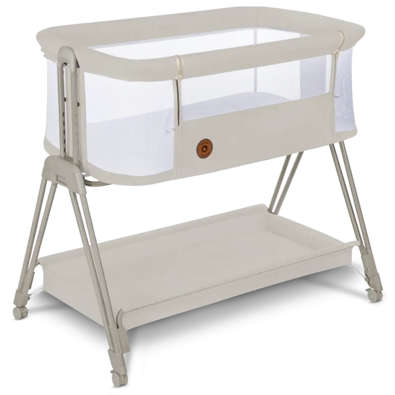 Zīdaiņu gultiņa Lionelo Luna Beige sand kopskats