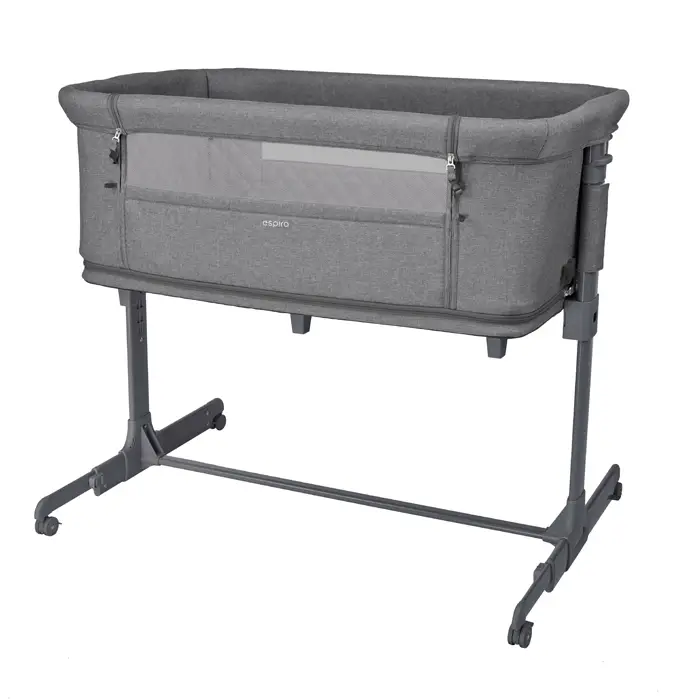 zīdaiņu gultiņa espiro cloud 17 graphite moon kopskats