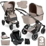 Bērnu rati 3in1 ABC Design Salsa 5 air, Camel