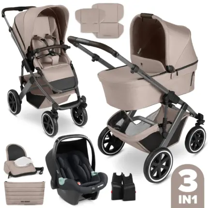 Bērnu rati 3in1 ABC Design Salsa 5 air, Camel