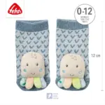 Zeķes ar grabulīšiem Fehn Octopus Blue izmērs