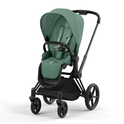 Cybex Priam V4 ratu komplekts 2in1 Leaf Green, Matt black rāmis