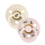 BIBS Studio apaļais knupītis Bumblebee Ivory Mix