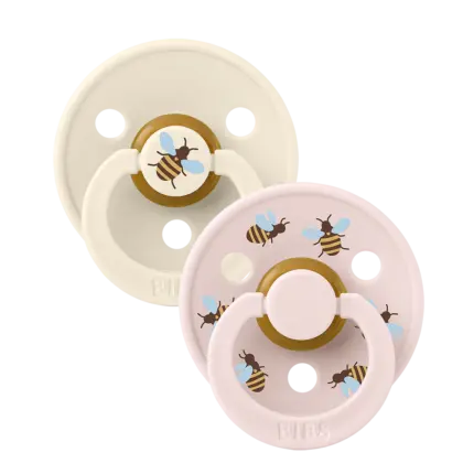 BIBS Studio apaļais knupītis Bumblebee Ivory Mix