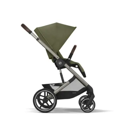 pastaigu rati cybex balios s lux moss green no sāna