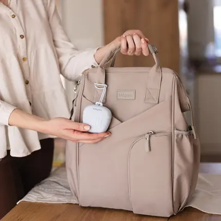 Silikona knupīša futrālis Babyono 1656/01 blue pie somas