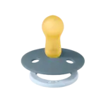 BIBS Studio Fusion apaļais knupītis Baby blue / Petrol