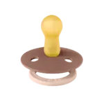 BIBS Studio Fusion apaļais knupītis Blush / Woodchuck