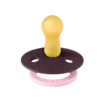 BIBS Studio Fusion apaļais knupītis Dusky Lilac / Plum