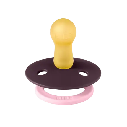 BIBS Studio Fusion apaļais knupītis Dusky Lilac / Plum