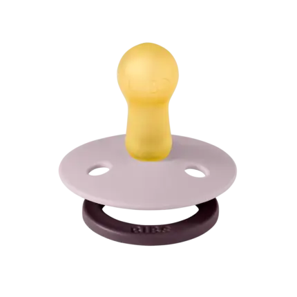 BIBS Studio Fusion apaļais knupītis Dusky Lilac / Plum