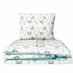 Gultas veļas komplekts 2 daļas, Ankras Animals green