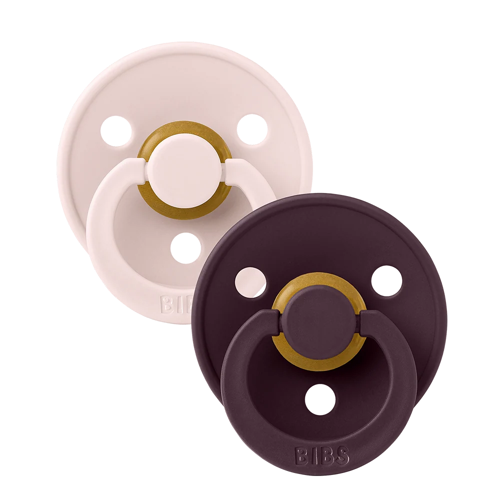 bibs-colour-apalais-knupitis-petal-plum BIBS Colour apaļais knupītis 6-18 m, 2 gab., Petal / Plum