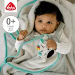 Sedziņa Fehn Zebra grey 100x75 cm ar mazuli