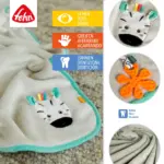 Sedziņa Fehn Zebra grey 100x75 cm detalizēti