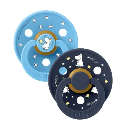 bibs colour round moomin good night breeze mix māneklītis 6-18 mēneši kopskats