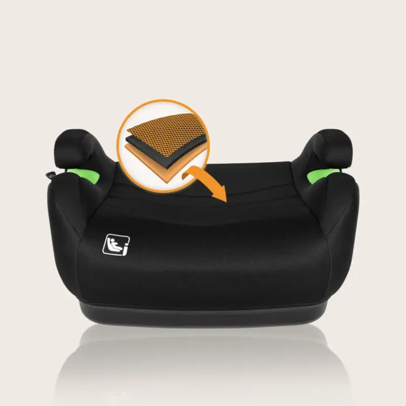 paliktnis bērniem automašīnai lionelo luuk fix black carbon polsterējums