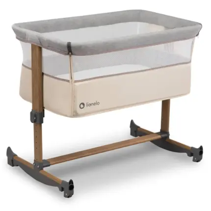 zīdaiņu gultiņa Lionelo Leonie Beige sand kopskats