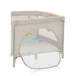 bērnu manēža lionelo mille plus grey beige atvērts sāns