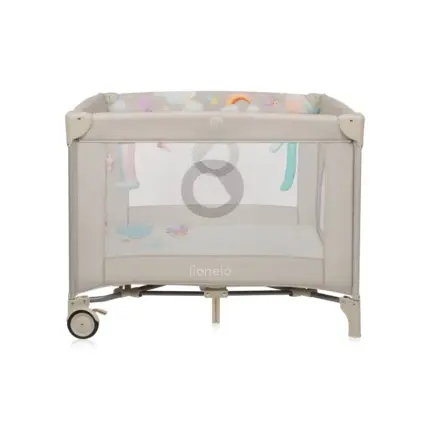 bērnu manēža lionelo mille plus grey beige kopskats