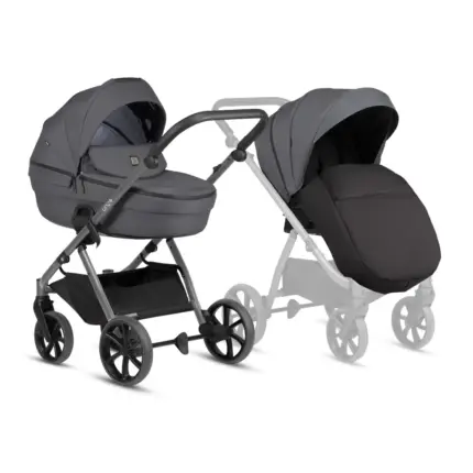Bērnu rati 2 in 1 Tutis UNO 6 Plus Essential 169 antracite kopskats