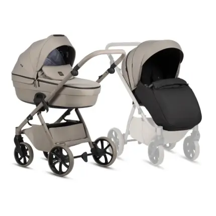 Bērnu rati 2 in 1 Tutis UNO 6 Plus Essential 172 taupe kopskats