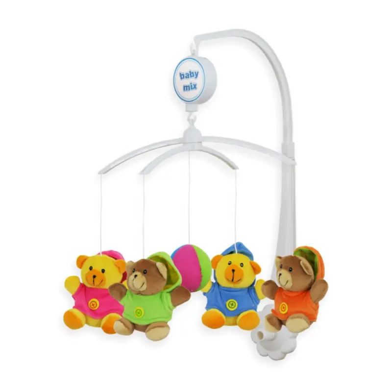 Muzikālais karuselis gultiņai Babymix Bears kopskats