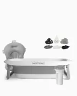Twistshake saliekamā vanniņa ar aksesuāriem kopskats