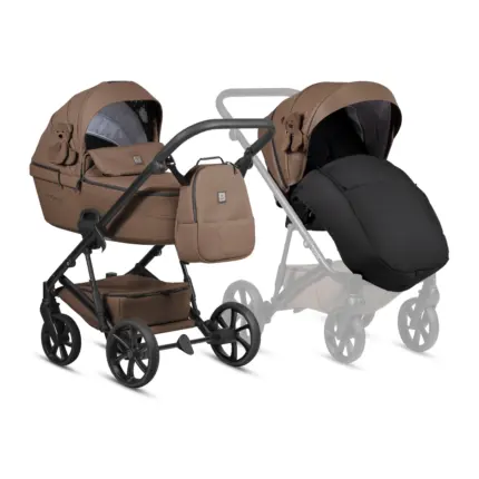 Bērnu rati 2 in 1 Tutis Viva 6 Plus Teddy 110 Biscuit kopskats