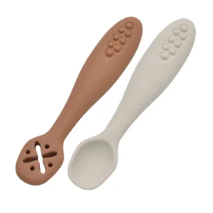 Pirmās silikona karotītes Tinynord Beige Rust