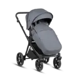 Bērnu rati 2 in 1 Tutis Mio 3 Plus Essential 103 Dark grey sporta daļa ar kāju pārsegu