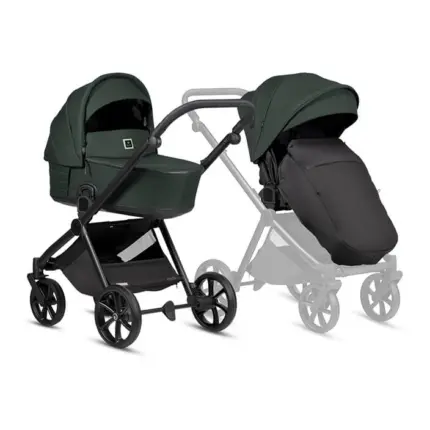 Bērnu rati 2 in 1 Tutis Mio 3 Plus Essential 240 pacific green kopskats