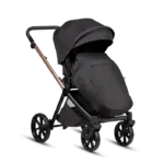 Bērnu rati 2 in 1 Tutis Mio 3 Plus Blac Edition 292 sporta daļa ar kāju pārsegu
