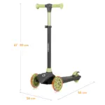 Balansa skrejritenis Lionelo Jessy grey green izmēri