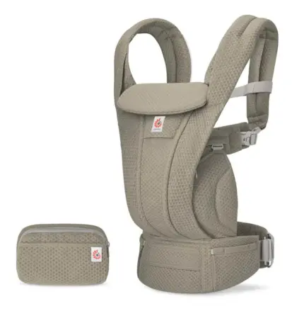 Ergobaby Omni Deluxe Mesh ergosoma soft olive kopskats