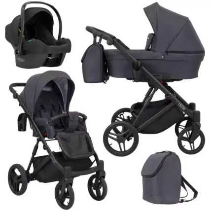 Bērnu rati 3 in 1 Kunert Lazzio anthracite