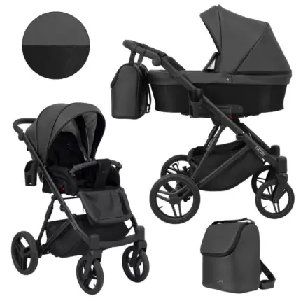 bērnu rati Kunert Lazzio black eco 2in1
