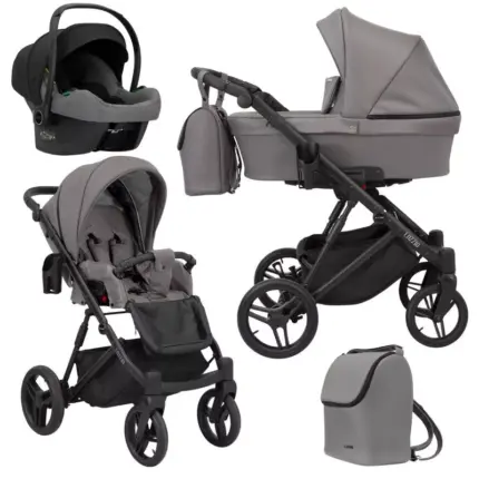 Bērnu rati 3 in 1 Kunert Lazzio graphite eco
