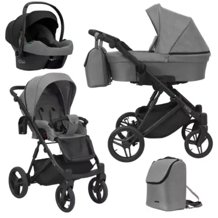 Bērnu rati 3 in 1 Kunert Lazzio grey