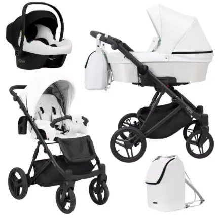 Bērnu rati 3 in 1 Kunert Lazzio white eco