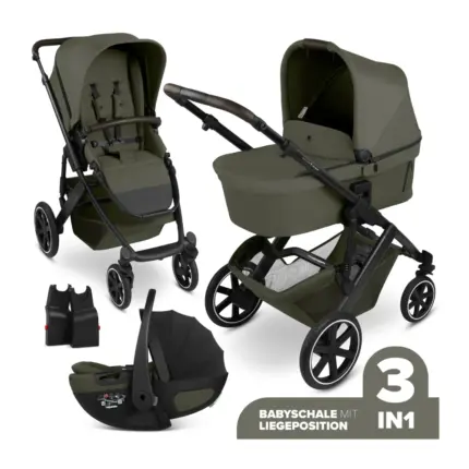 Bērnu rati 3in1 ABC Design Salsa Core Olive