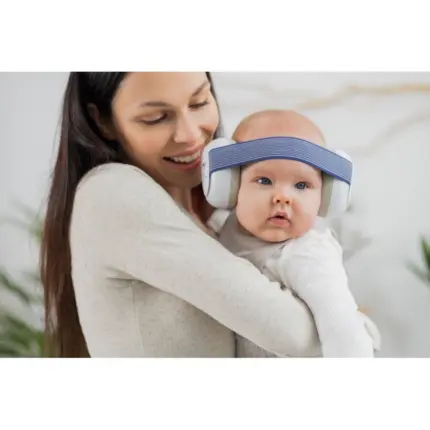 Bērnu skaņu slāpējošas austiņas Haspro - Blue mamma ar mazuli