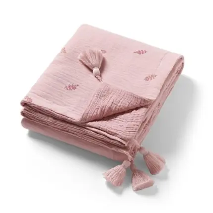 Muslīna bērnu pleds Babyono Pink 1566/01